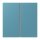 Jung LC402TSA212 Tastensatz 2-fach F40 LC32031 Céruléen Vif Les Couleurs® Le Corbusier