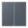Jung LC402TSA262 Tastensatz 2-fach F40 LC4320U Gris Fonce 59 Les Couleurs® Le Corbusier