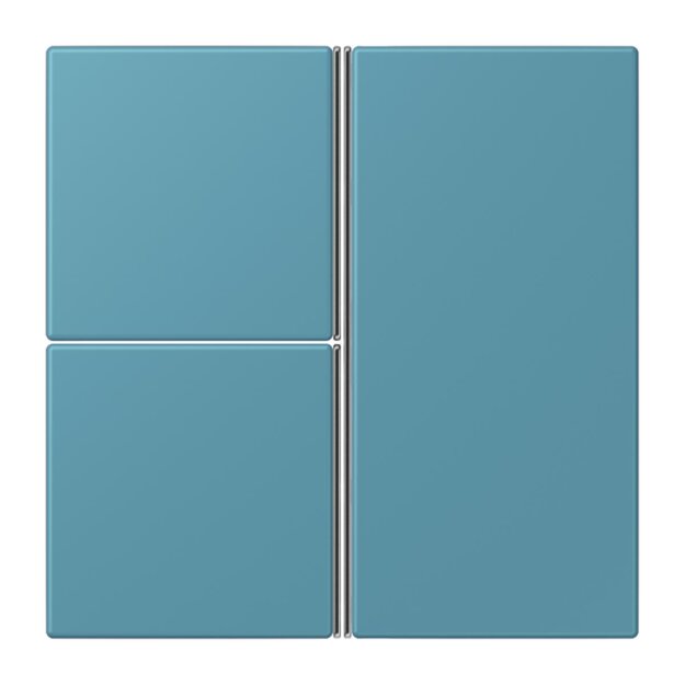 Jung LC403TSA212 Tastensatz 3-fach F40 LC32031 Céruléen Vif Les Couleurs® Le Corbusier