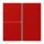 Jung LC403TSA227 Tastensatz 3-fach F40 LC32090 Rouge Vermillon 31 Les Couleurs® Le Corbusier