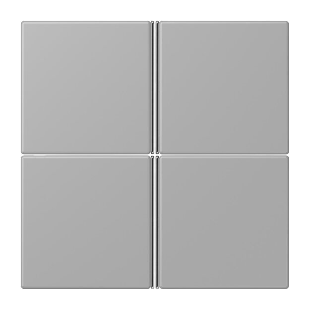 Jung LC404TSA204 Tastensatz 4-fach F40 LC32012 Gris Moyen Les Couleurs® Le Corbusier