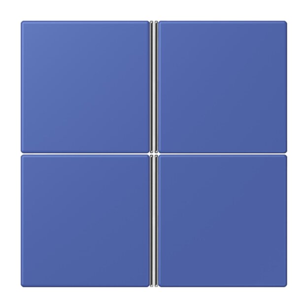 Jung LC404TSA206 Tastensatz 4-fach F40 LC32020 Bleu Outremer 31 Les Couleurs® Le Corbusier