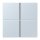 Jung LC404TSA209 Tastensatz 4-fach F40 LC32023 Outremer Pale Les Couleurs® Le Corbusier