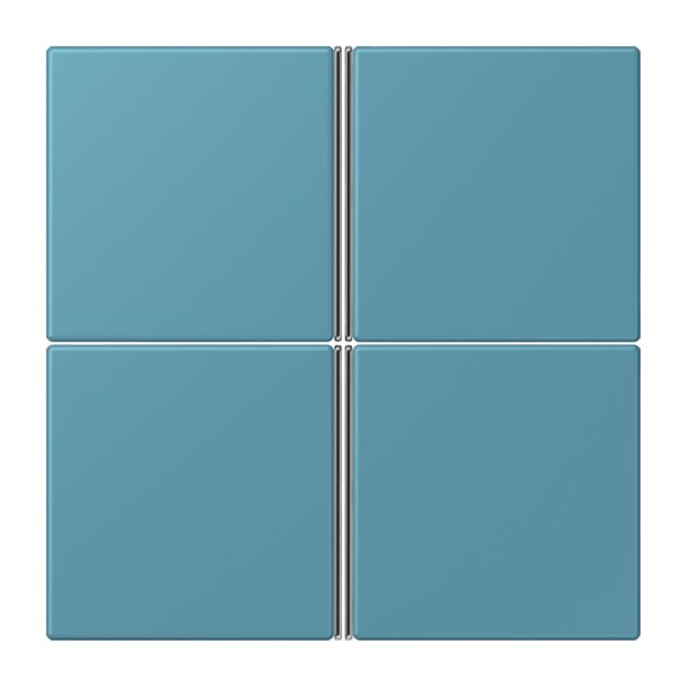 Jung LC404TSA212 Tastensatz 4-fach F40 LC32031 Céruléen Vif Les Couleurs® Le Corbusier