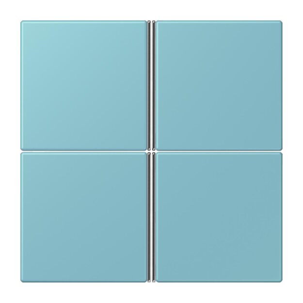 Jung LC404TSA213 Tastensatz 4-fach F40 LC32032 Céruléen Moyen Les Couleurs® Le Corbusier