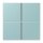 Jung LC404TSA214 Tastensatz 4-fach F40 LC32033 Céruléen Clair Les Couleurs® Le Corbusier