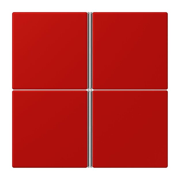Jung LC404TSA227 Tastensatz 4-fach F40 LC32090 Rouge Vermillon 31 Les Couleurs® Le Corbusier