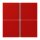 Jung LC404TSA227 Tastensatz 4-fach F40 LC32090 Rouge Vermillon 31 Les Couleurs® Le Corbusier