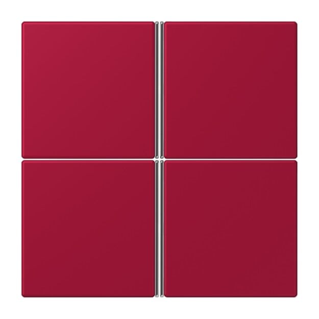 Jung LC404TSA229 Tastensatz 4-fach F40 LC32100 Rouge Carmin Les Couleurs® Le Corbusier