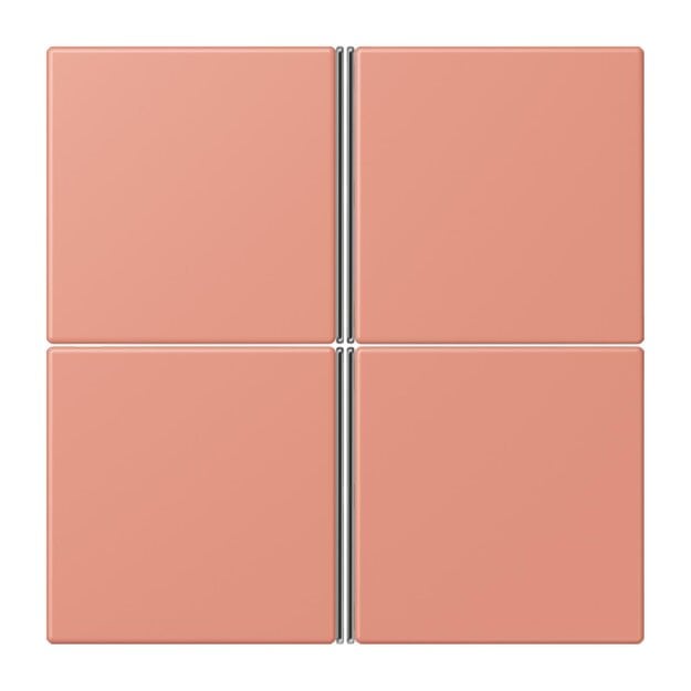Jung LC404TSA233 Tastensatz 4-fach F40 LC32111 LOcre Rouge Moyen Les Couleurs® Le Corbusier