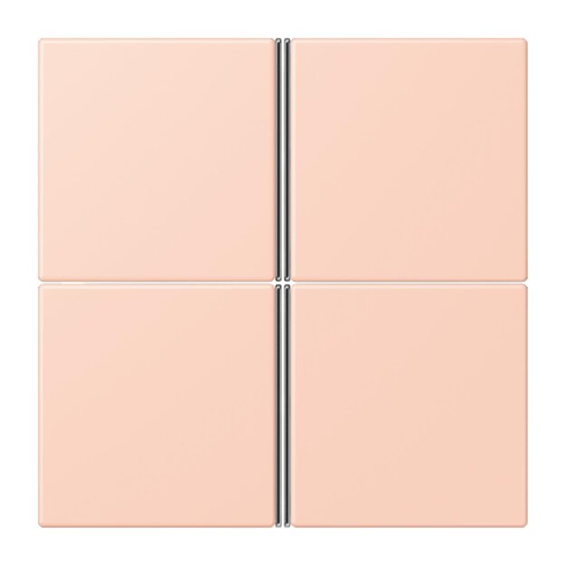 Jung LC404TSA234 Tastensatz 4-fach F40 LC32112 LOcre Rouge Clair Les Couleurs® Le Corbusier