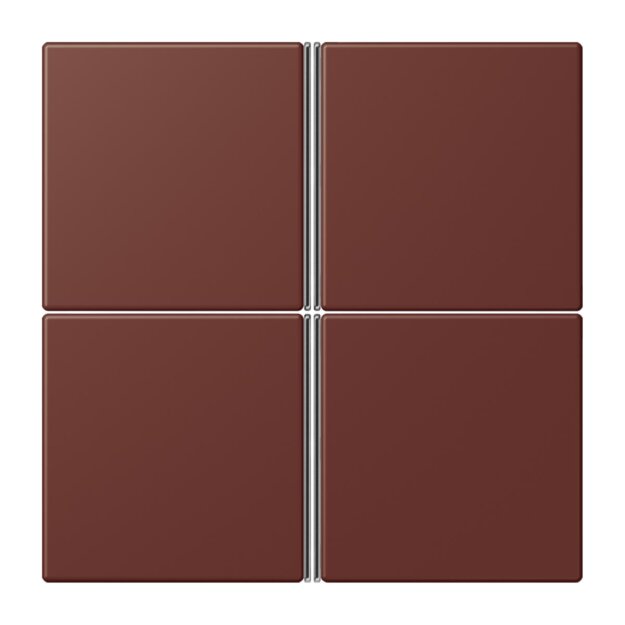 Jung LC404TSA235 Tastensatz 4-fach F40 LC32120 Terre Sienne Brûlée 31 Les Couleurs® Le Corbusier