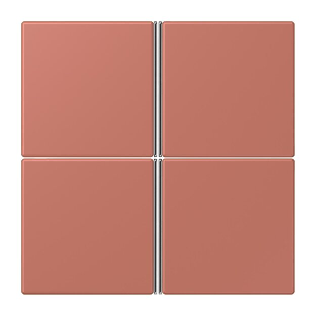 Jung LC404TSA236 Tastensatz 4-fach F40 LC32121 Terre Sienne Brique Les Couleurs® Le Corbusier