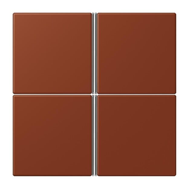 Jung LC404TSA247 Tastensatz 4-fach F40 LC4320D Terre Sienne Brûlée 59 Les Couleurs® Le Corbusier