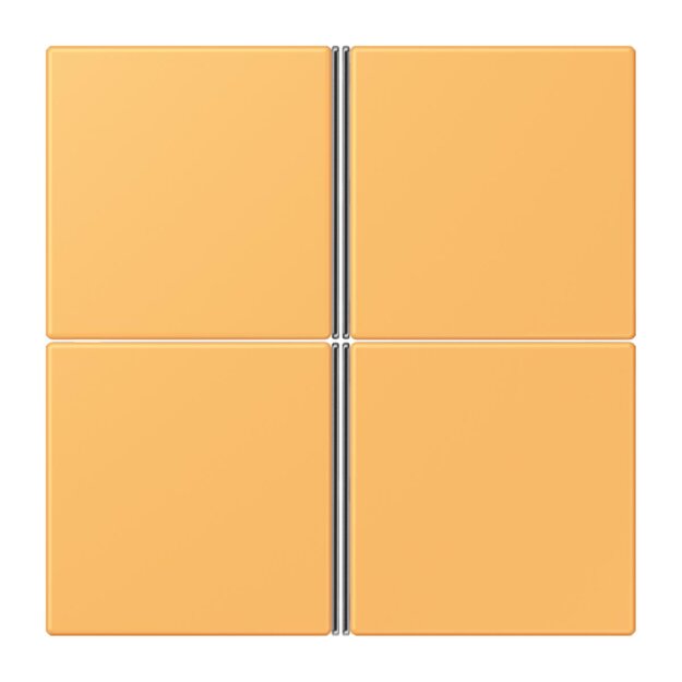 Jung LC404TSA254 Tastensatz 4-fach F40 LC4320L Ocre Jaune Clair Les Couleurs® Le Corbusier