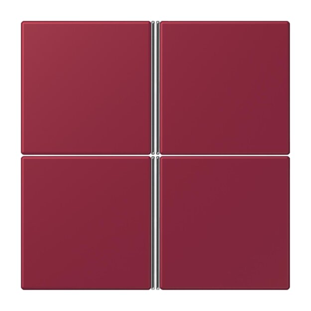 Jung LC404TSA255 Tastensatz 4-fach F40 LC4320M Le Rubis Les Couleurs® Le Corbusier