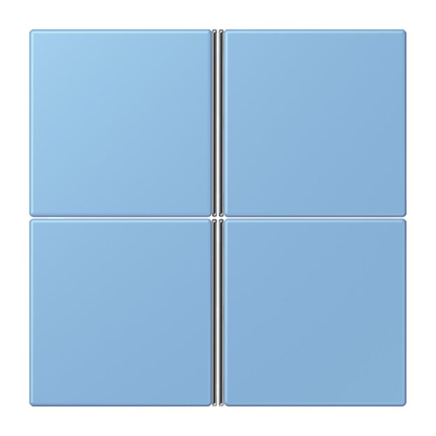 Jung LC404TSA256 Tastensatz 4-fach F40 LC4320N Bleu Céruléen 59 Les Couleurs® Le Corbusier