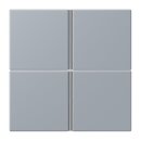 Jung LC404TSA257 Tastensatz 4-fach F40 LC4320O Gris Clair...