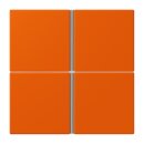 Jung LC404TSA260 Tastensatz 4-fach F40 LC4320S Orange Vif...