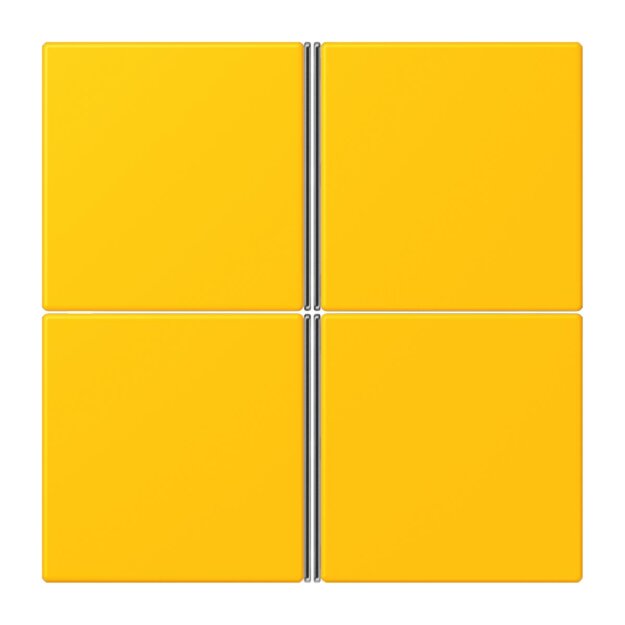 Jung LC404TSA263 Tastensatz 4-fach F40 LC4320W Le Jaune Vif Les Couleurs® Le Corbusier