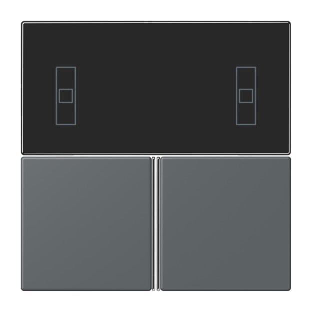 Jung LC4093TSA202 KNX Tastensatz für Komfortregler LC32010 Gris Foncé 31 Les Couleurs® Le Corbusier