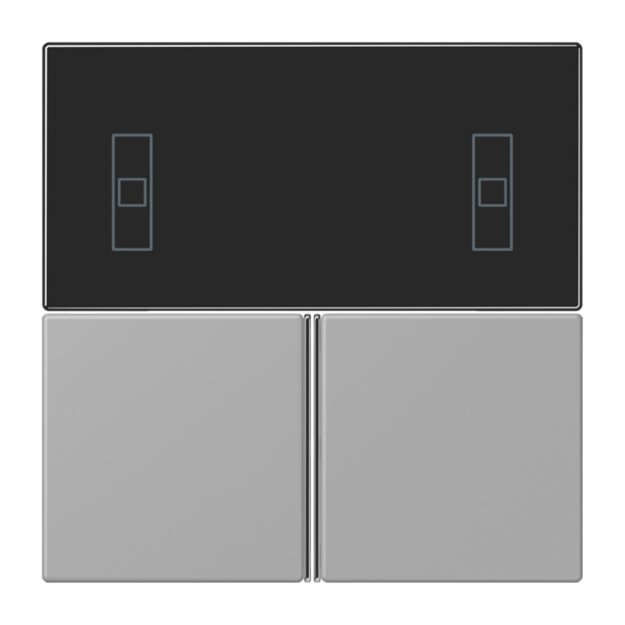 Jung LC4093TSA204 KNX Tastensatz für Komfortregler LC32012 Gris Moyen Les Couleurs® Le Corbusier