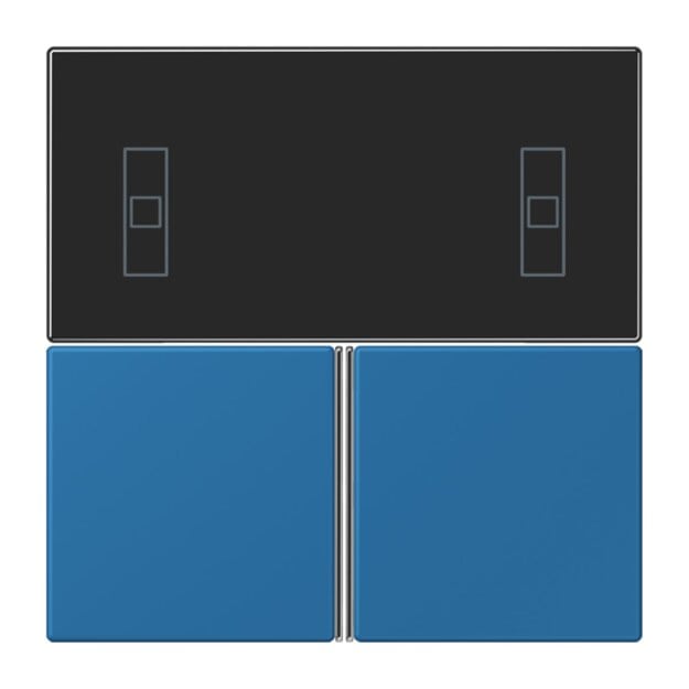 Jung LC4093TSA211 KNX Tastensatz für Komfortregler LC32030 Bleu Céruléen 31 Les Couleurs® Le Corbusier