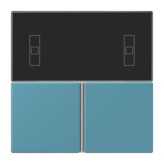 Jung LC4093TSA212 KNX Tastensatz für Komfortregler LC32031 Céruléen Vif Les Couleurs® Le Corbusier