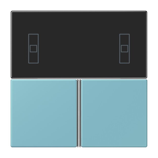 Jung LC4093TSA213 KNX Tastensatz für Komfortregler LC32032 Céruléen Moyen Les Couleurs® Le Corbusier