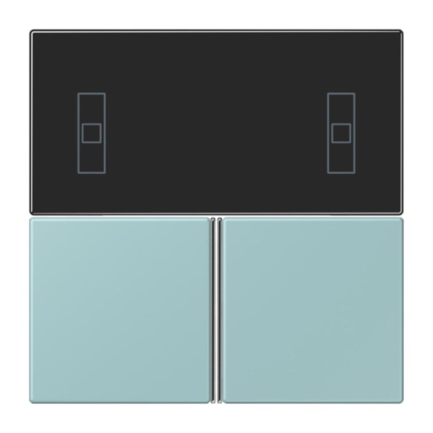 Jung LC4093TSA214 KNX Tastensatz für Komfortregler LC32033 Céruléen Clair Les Couleurs® Le Corbusier