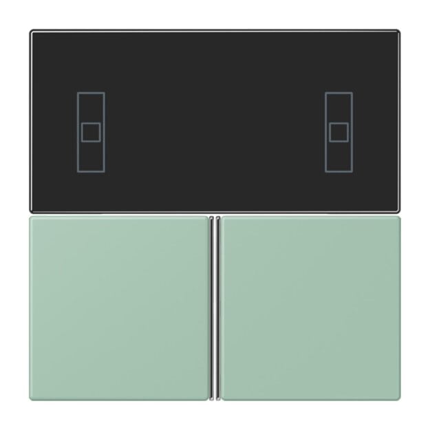 Jung LC4093TSA217 KNX Tastensatz für Komfortregler LC32041 Vert Anglais Clair Les Couleurs® Le Corbusier