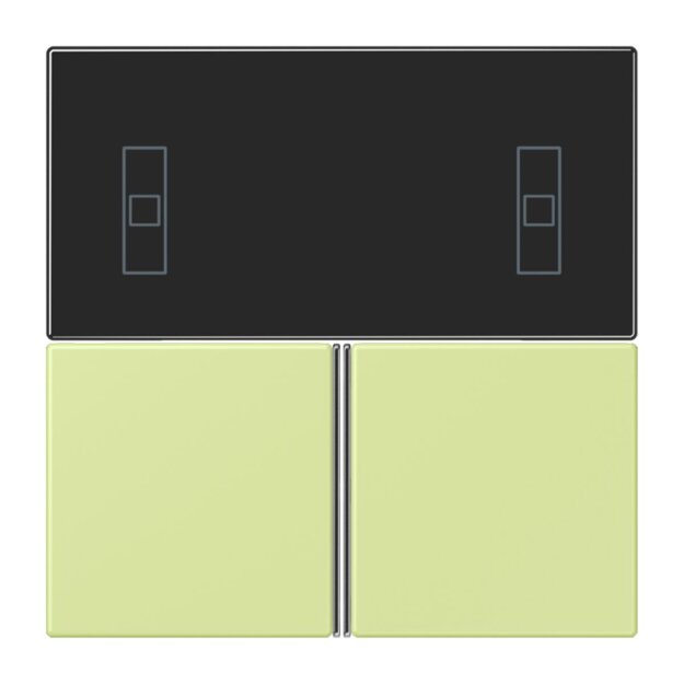 Jung LC4093TSA222 KNX Tastensatz für Komfortregler LC32053 Vert Jaune Clair Les Couleurs® Le Corbusier