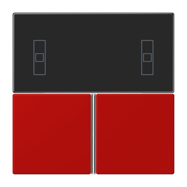 Jung LC4093TSA227 KNX Tastensatz für Komfortregler LC32090 Rouge Vermillon 31 Les Couleurs® Le Corbusier