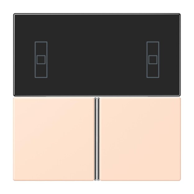 Jung LC4093TSA228 KNX Tastensatz für Komfortregler LC32091 Rose Pâle Les Couleurs® Le Corbusier