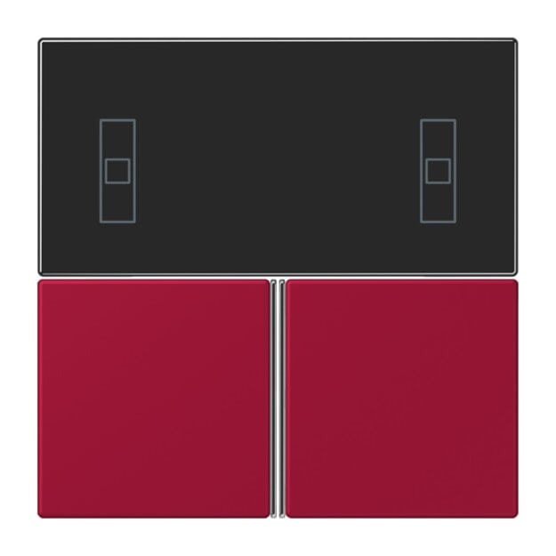 Jung LC4093TSA229 KNX Tastensatz für Komfortregler LC32100 Rouge Carmin Les Couleurs® Le Corbusier