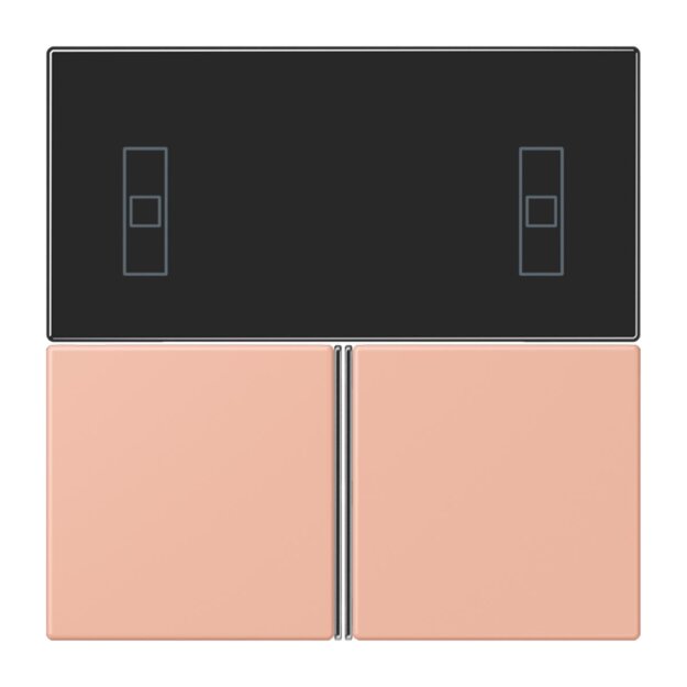 Jung LC4093TSA231 KNX Tastensatz für Komfortregler LC32102 Rose Clair Les Couleurs® Le Corbusier