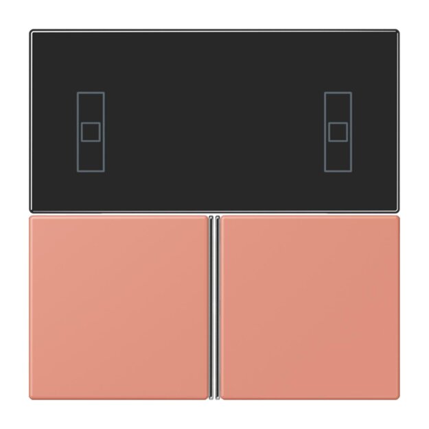 Jung LC4093TSA233 KNX Tastensatz für Komfortregler LC32111 LOcre Rouge Moyen Les Couleurs® Le Corbusier