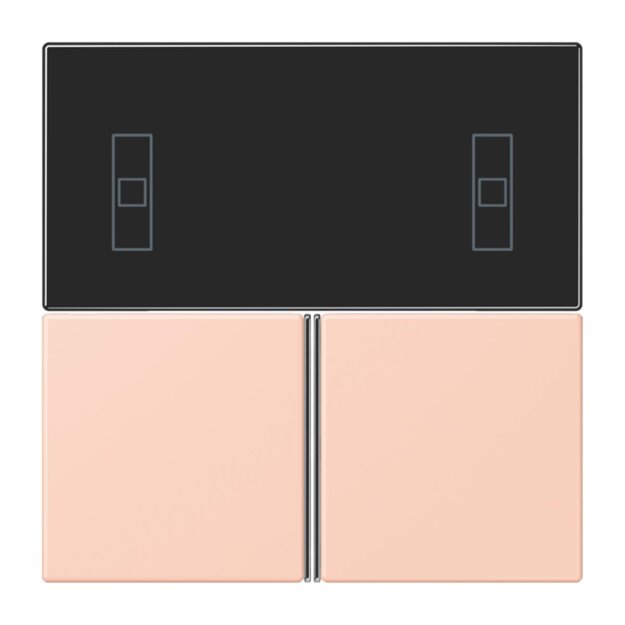Jung LC4093TSA234 KNX Tastensatz für Komfortregler LC32112 LOcre Rouge Clair Les Couleurs® Le Corbusier