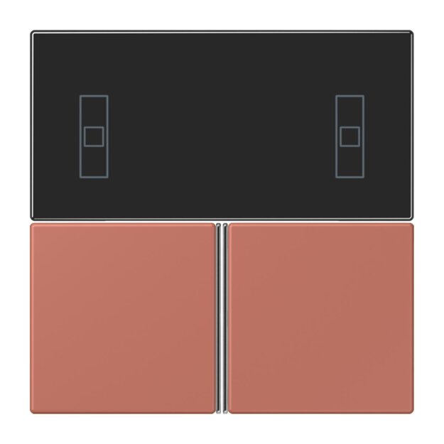 Jung LC4093TSA236 KNX Tastensatz für Komfortregler LC32121 Terre Sienne Brique Les Couleurs® Le Corbusier