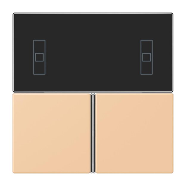Jung LC4093TSA237 KNX Tastensatz für Komfortregler LC32122 Terre Sienne Claire 31 Les Couleurs® Le Corbusier