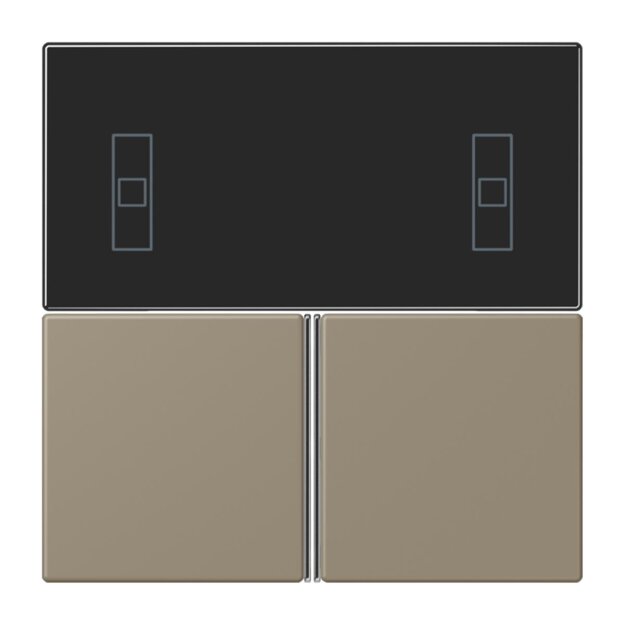 Jung LC4093TSA242 KNX Tastensatz für Komfortregler LC32141 Ombre Naturelle Moyenne Les Couleurs® Le Corbusier
