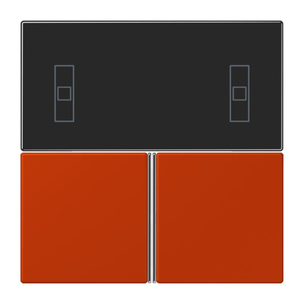 Jung LC4093TSA244 KNX Tastensatz für Komfortregler LC4320A Rouge Vermillon 59 Les Couleurs® Le Corbusier