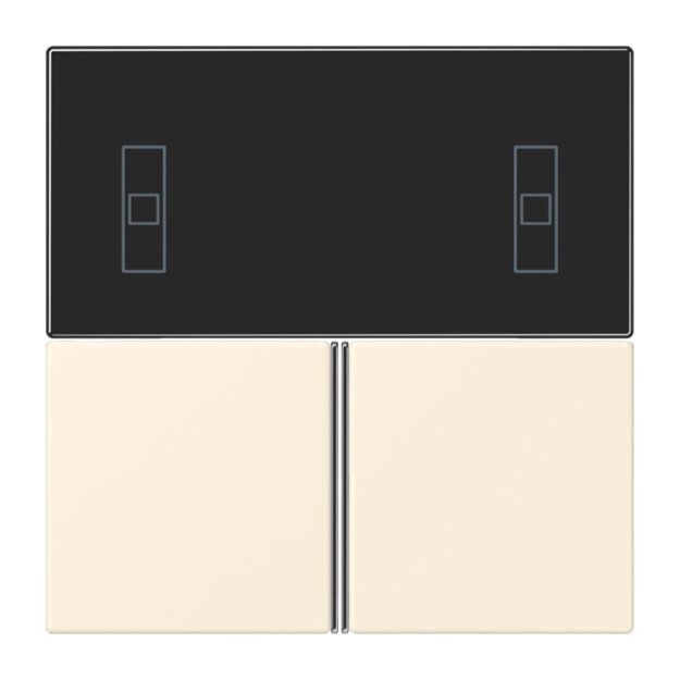 Jung LC4093TSA245 KNX Tastensatz für Komfortregler LC4320B Blanc Ivoire Les Couleurs® Le Corbusier