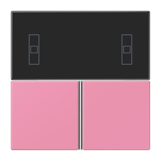 Jung LC4093TSA246 KNX Tastensatz für Komfortregler LC4320C Rose Vif Les Couleurs® Le Corbusier