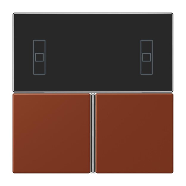 Jung LC4093TSA247 KNX Tastensatz für Komfortregler LC4320D Terre Sienne Brûlée 59 Les Couleurs® Le Corbusier