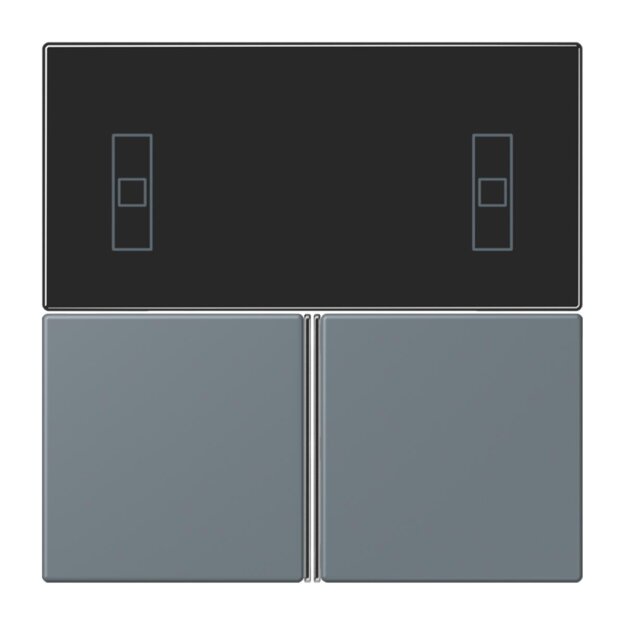 Jung LC4093TSA251 KNX Tastensatz für Komfortregler LC4320H Gris 59 Les Couleurs® Le Corbusier