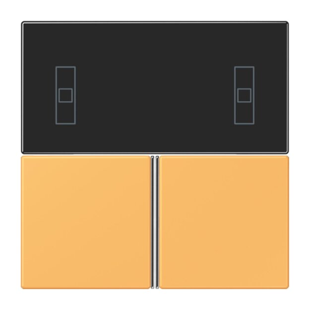 Jung LC4093TSA254 KNX Tastensatz für Komfortregler LC4320L Ocre Jaune Clair Les Couleurs® Le Corbusier