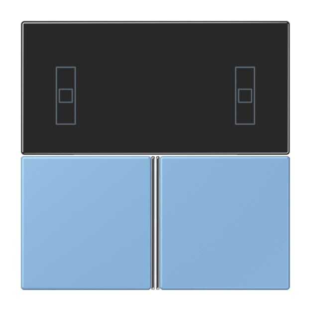 Jung LC4093TSA256 KNX Tastensatz für Komfortregler LC4320N Bleu Céruléen 59 Les Couleurs® Le Corbusier