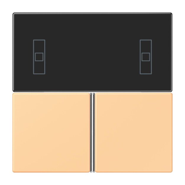 Jung LC4093TSA258 KNX Tastensatz für Komfortregler LC4320P Terre Sienne Claire 59 Les Couleurs® Le Corbusier
