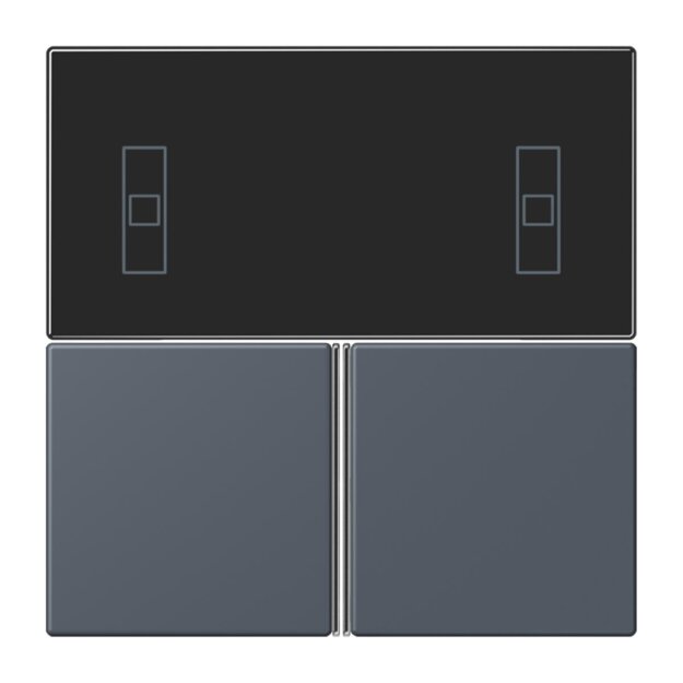 Jung LC4093TSA262 KNX Tastensatz für Komfortregler LC4320U Gris Fonce 59 Les Couleurs® Le Corbusier